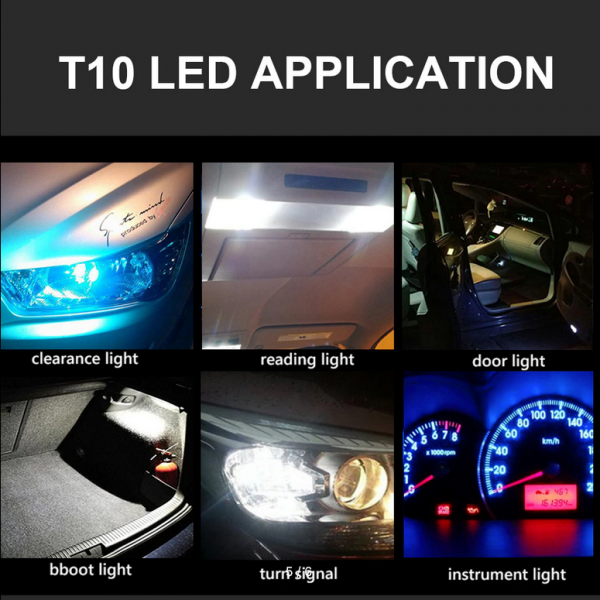 1X Newest W5W LED T10