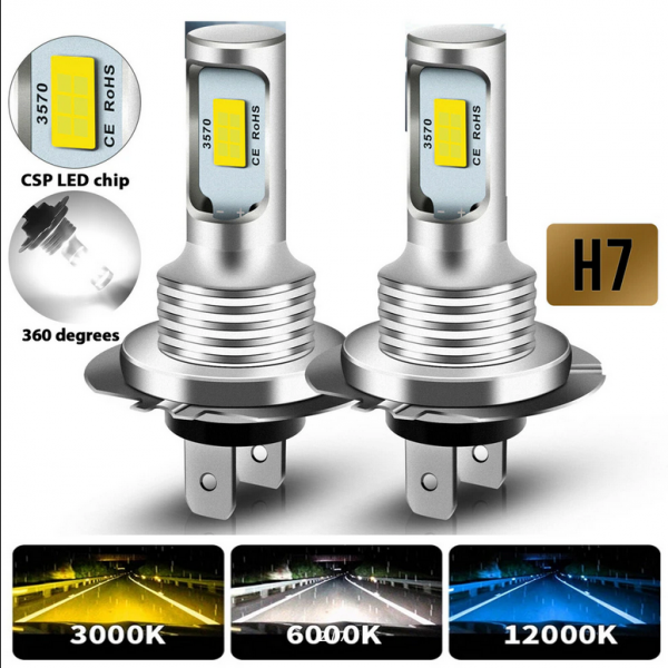 Self-contained LED bulbs H7 H4 H11 H8 H9 H16 9005 9006 Hb4 H1 H3
