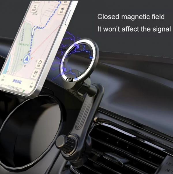 LISEN 2 Pack Fits MagSafe Car Mount - [24 Super Magnets] Magnetic Car Phone Mount