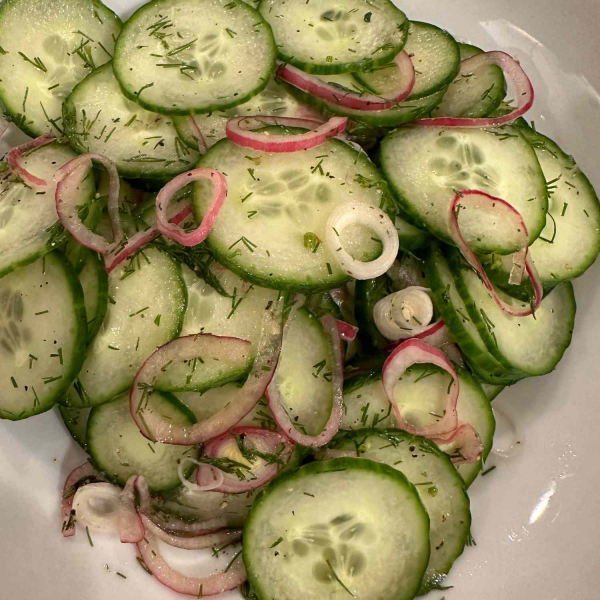 Gurkensalat (German Cucumber-Dill Salad)