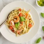 Shrimp and Fresh Pesto Pasta Recipe
